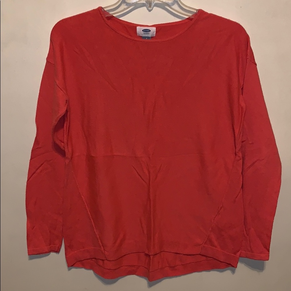 Coral light sweater